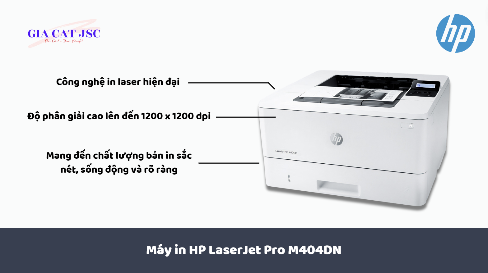 Máy in HP LaserJet Pro M404DN 