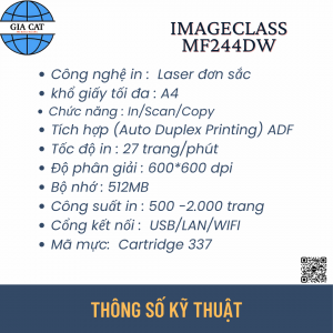 Thông số kỹ thuật MF244dw