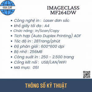 Thông Số Kỹ Thuật MF264